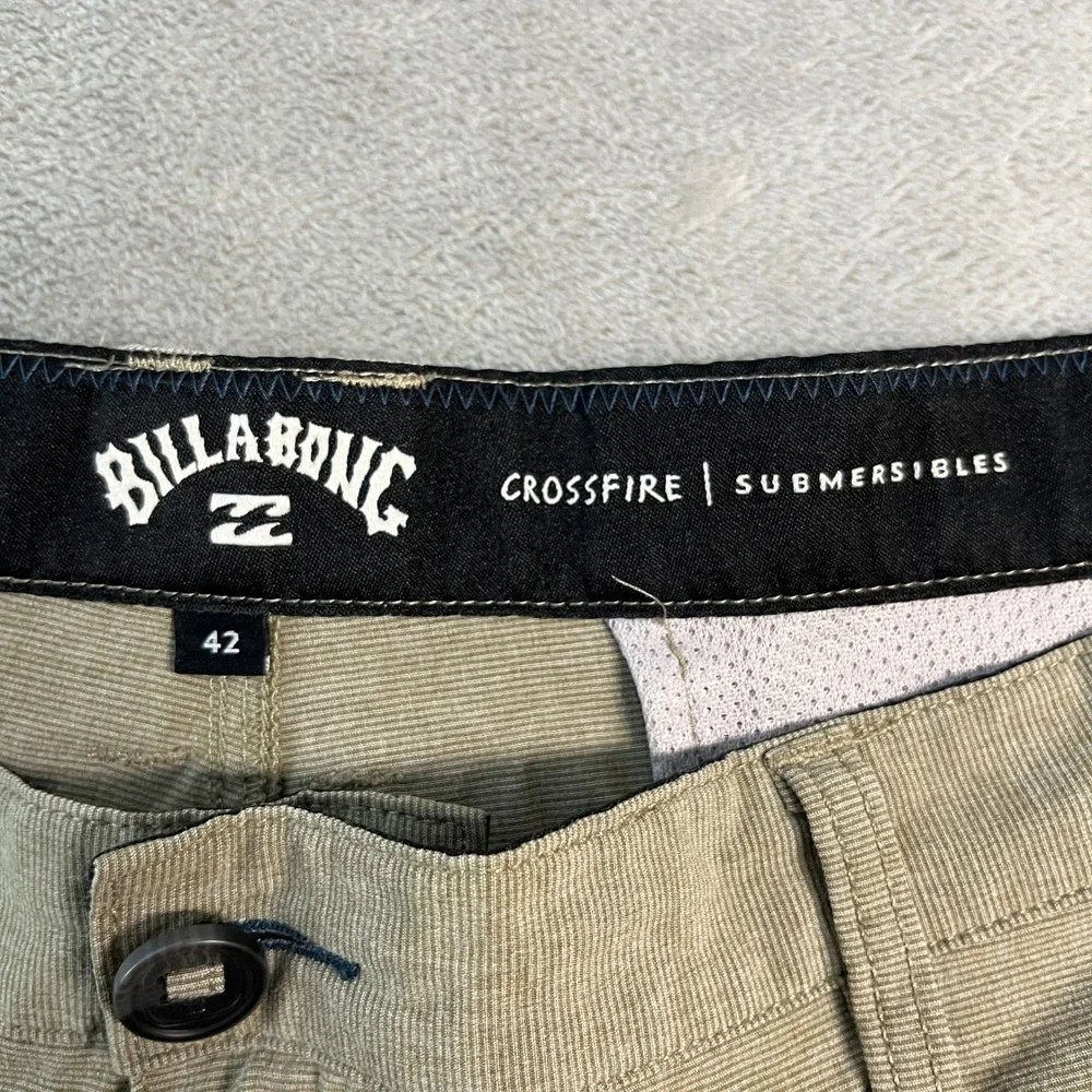 Billabong Crossfire Submersibles Hybrid Shorts Mens 42 Khaki Tan Swim Trunks